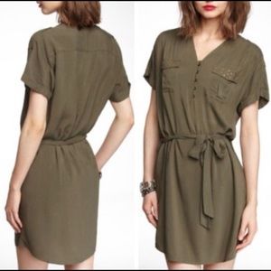 Express Military Stud Pocket Dress